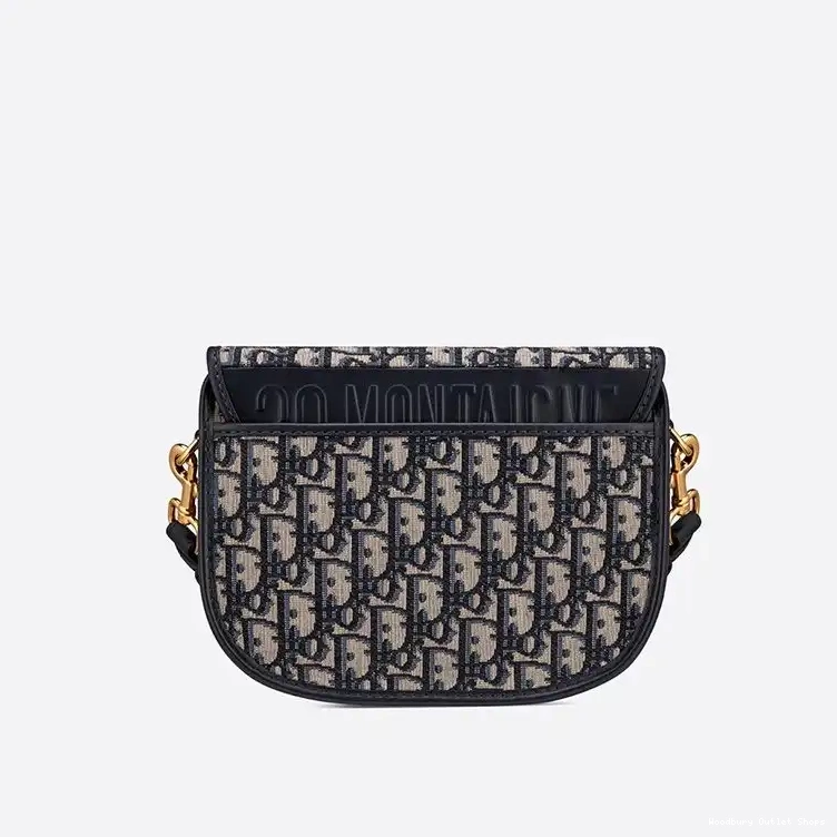 Cheap Oblique Medium Bobby Dior Blue Motif Bag Canvas 0404 Hot Sale